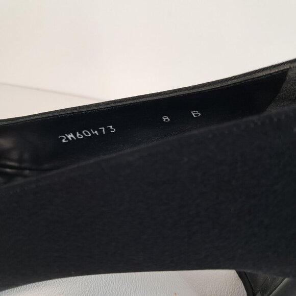 Stuart Weitzman Black Slip-On Block Heel Pumps Size 8B - Picture 8 of 13